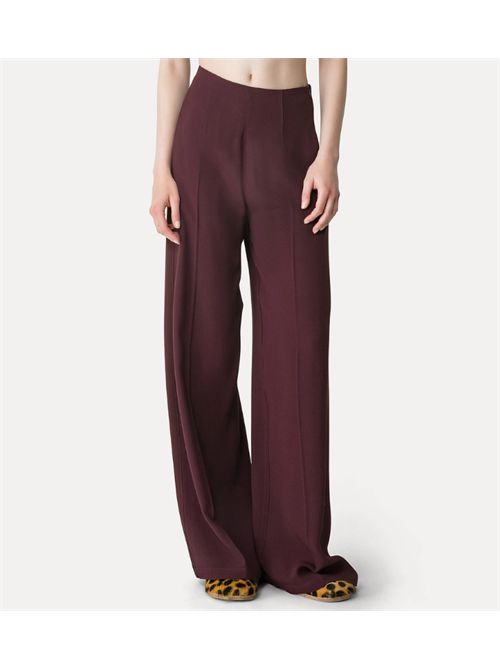 PALAZZO TROUSERS IN SATIN ENVERS FORTE_FORTE | 14365_my pantsF48M.2507 chocolat noir